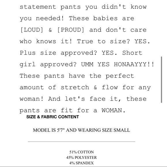 •Crazy Train Tandy Ten Palazzo Pants• - Picture 5 of 7